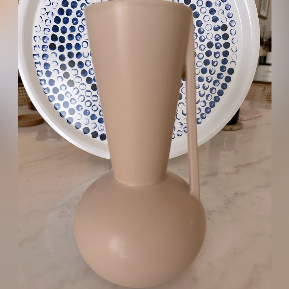 Blush ceramic vase